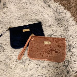 Two Velvet Bebe Wristlets
